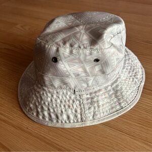 Neff Light Gray Patterned Bucket Hat OSFA